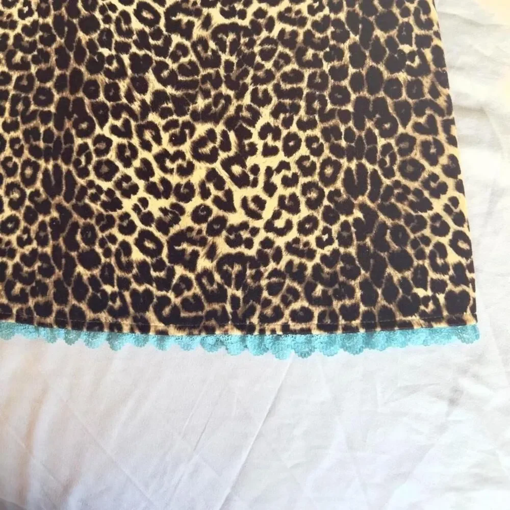 the children’s place Y2K Inspired Leopard Print Dress with Bows Girl’s Size 8